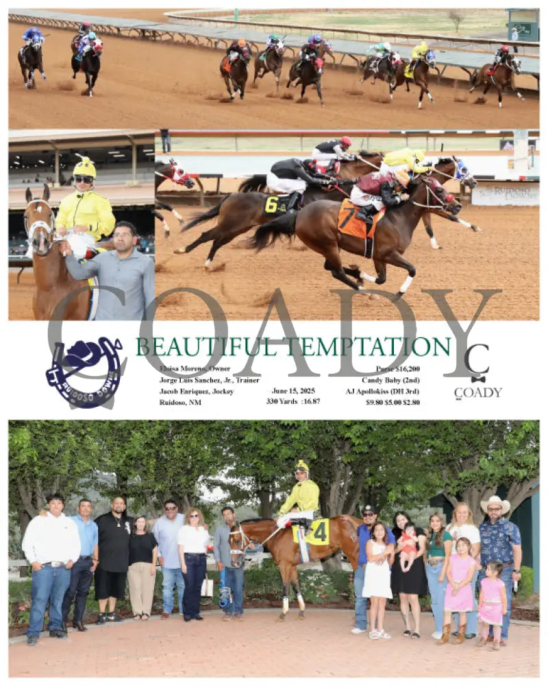 BEAUTIFUL TEMPTATION - 06-15-25 - R01 - RUI Ruidoso Downs