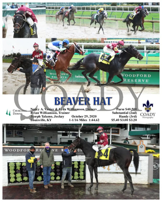 Beaver Hat - 10-29-20 R01 Cd Churchill Downs