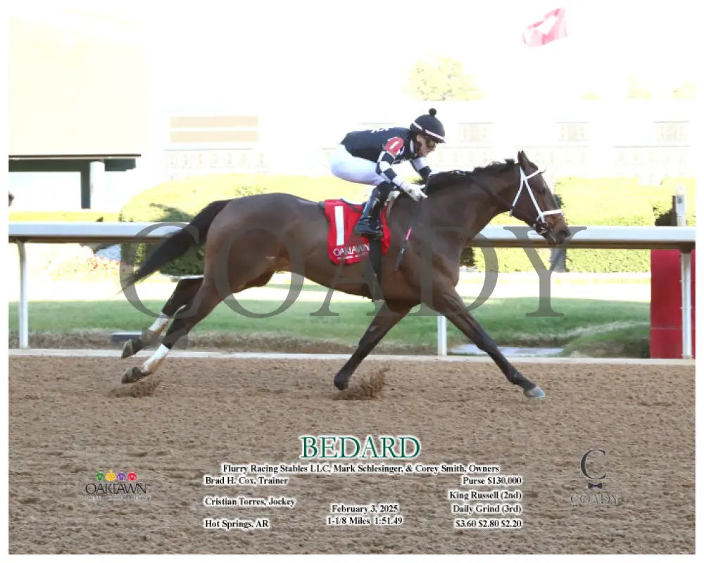 Bedard - 02-03-25 R08 Oaklawn Park Action