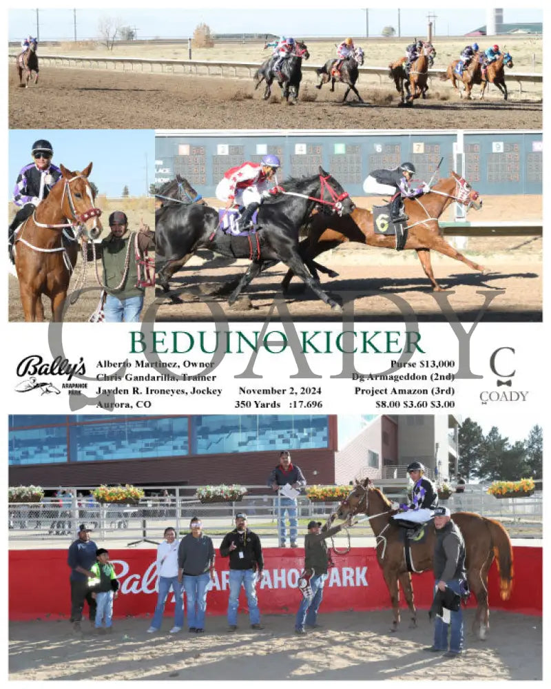 Beduino Kicker - 11-02-24 R07 Arp Arapahoe Park