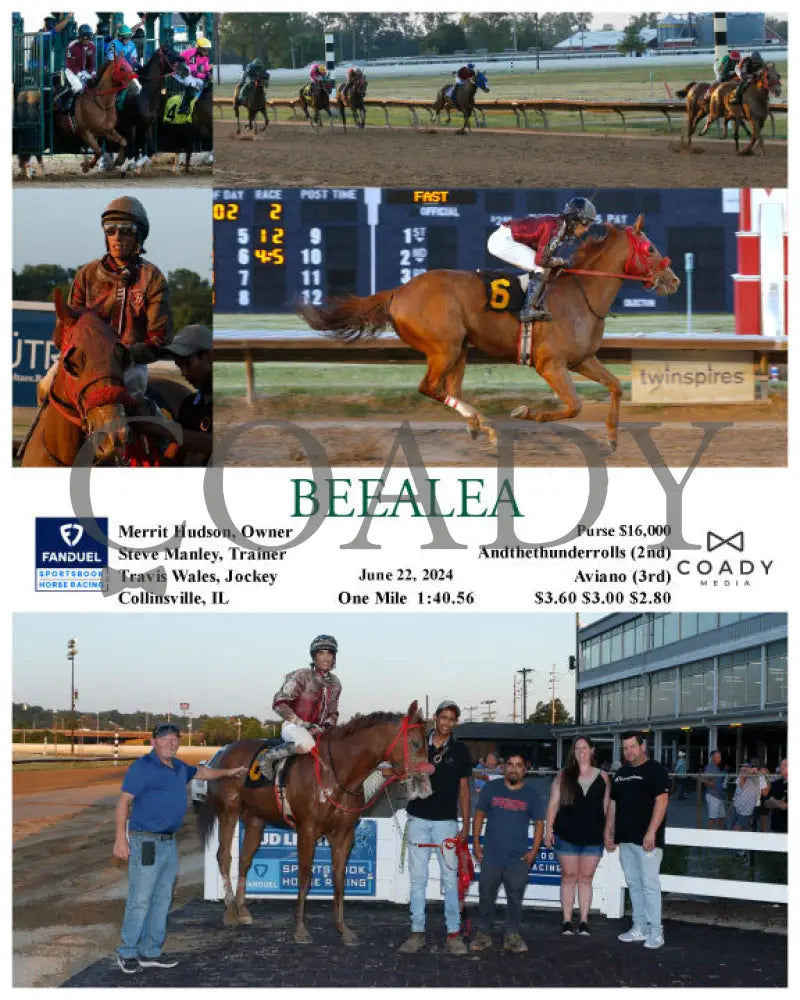 Beealea - 06-22-24 R02 Fan Fanduel Sportsbook Horse Racing
