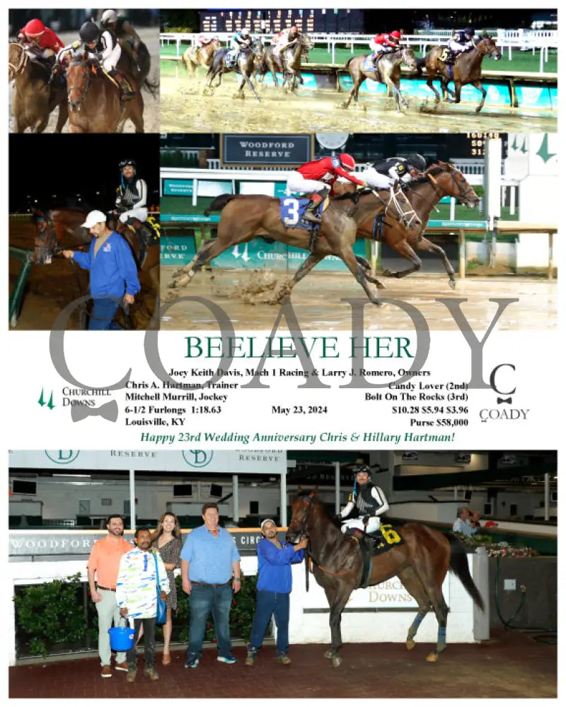 Beelieve Her - 05-23-24 R08 Cd Churchill Downs