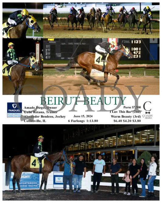 Beirut Beauty - 06-15-24 R07 Fan Fanduel Sportsbook Horse Racing