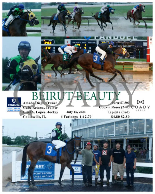 Beirut Beauty - 07-16-24 R01 Fan Fanduel Sportsbook Horse Racing