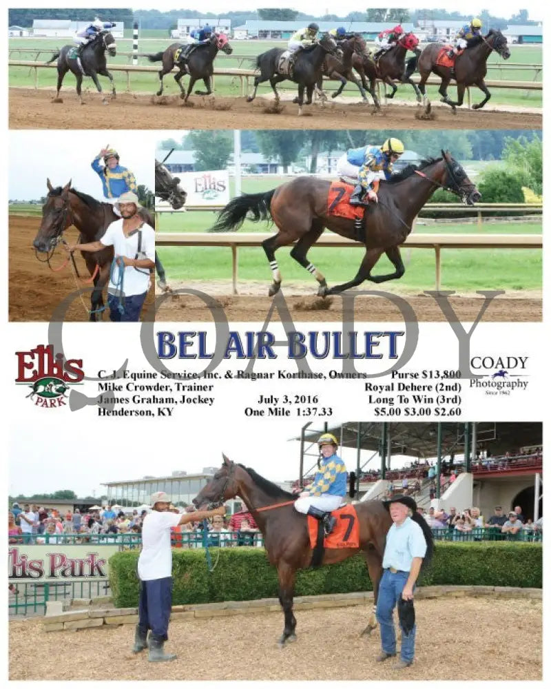 Bel Air Bullet - 070316 Race 03 Elp Ellis Park