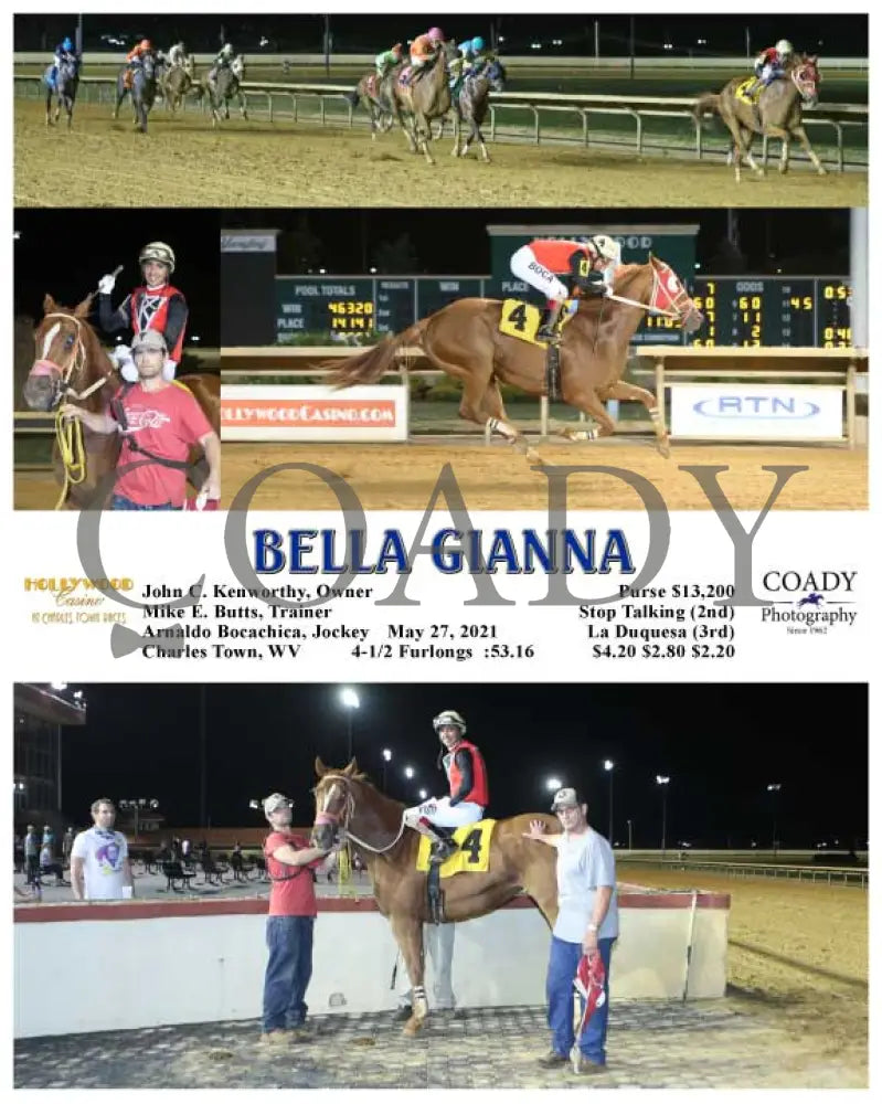 Bella Gianna - 05-27-21 R08 Ct Hollywood Casino At Charles Town Races