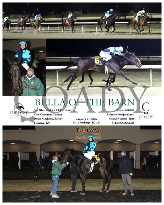 BELLA OF THE BARN - 012126 - Race 06 - TP - Coady Media - Kurtis Coady Photography