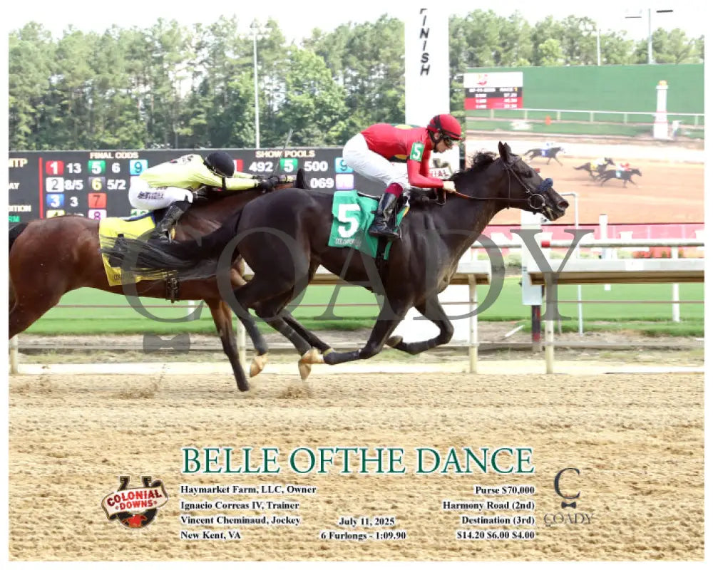 BELLE OFTHE DANCE - 07-11-25 - R01 - CNL - Action Colonial Downs