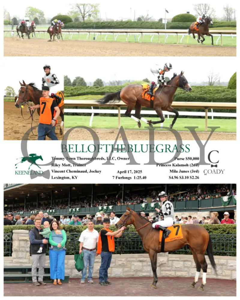BELLOFTHEBLUEGRASS - 041725 - Race 03 - KEE Keeneland
