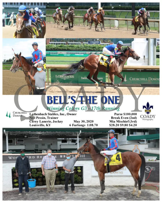 Bell’s The One - Winning Colors G3 17Th Running 05-30-20 R07 Cd Churchill Downs
