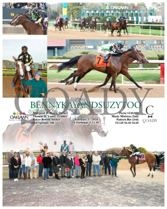 Bennykayandsuzytoo - 02-17-24 R08 Op Oaklawn Park