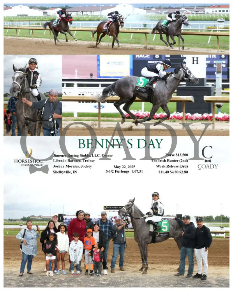 BENNY’S DAY - 05-22-25 - R08 - IND Indiana Grand
