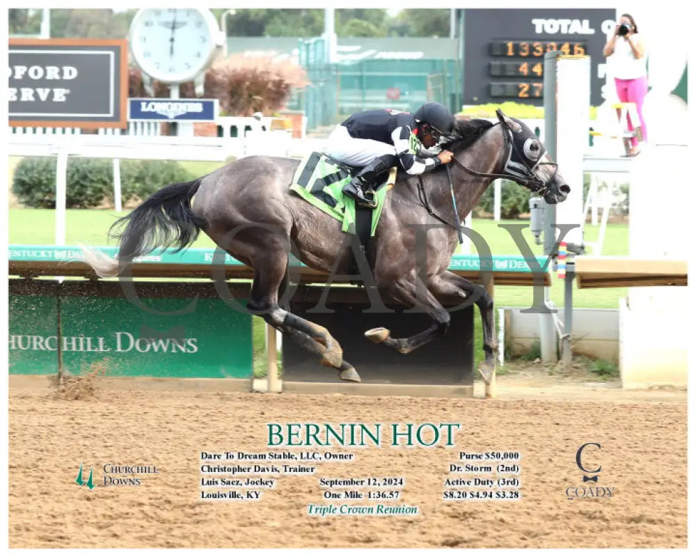 Bernin Hot - 09-12-24 R03 Cd Action Churchill Downs