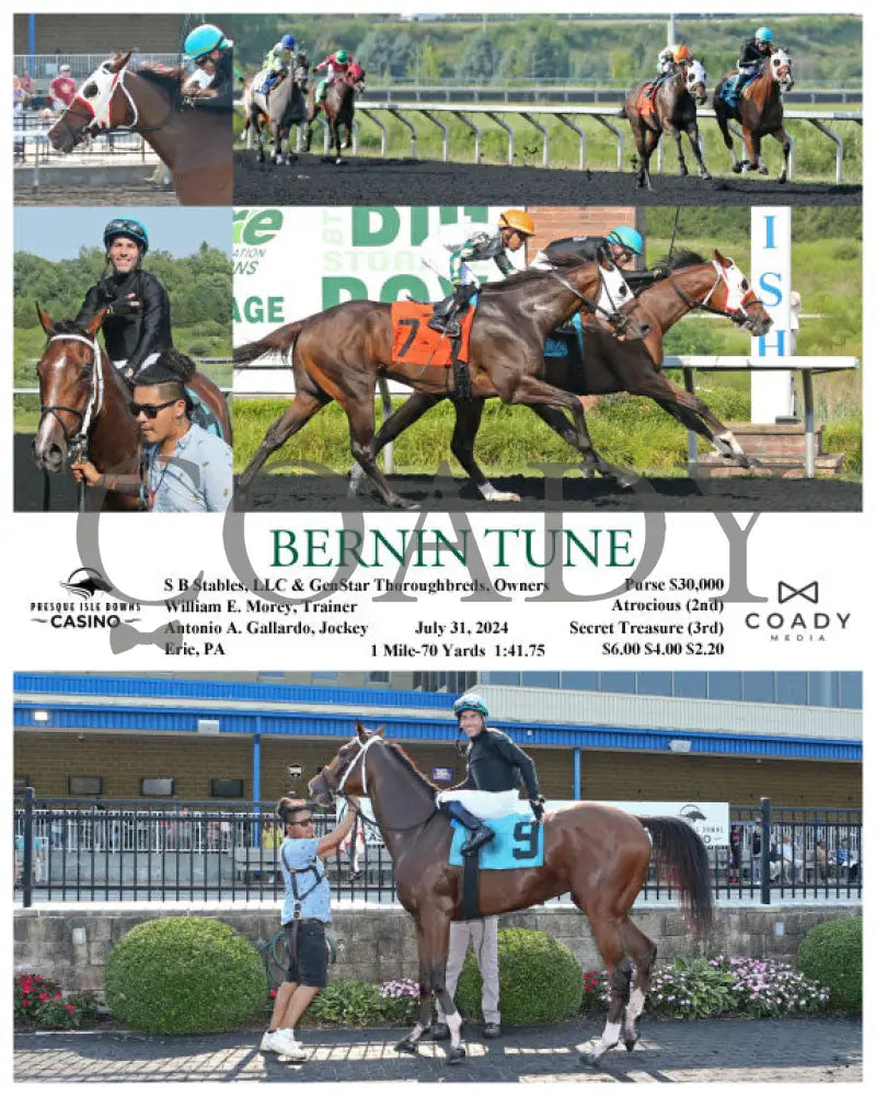Bernin Tune - 07-31-24 R06 Pid Presque Isle Downs