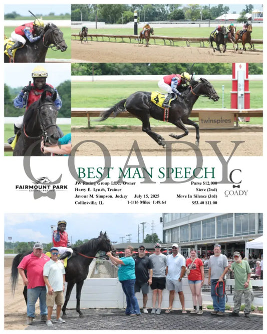 BEST MAN SPEECH - 07-15-25 - R02 - FP Fanduel Sportsbook Horse Racing