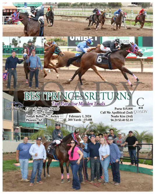 Bestprincessreturns - Turf Paradise Maiden Trials 02-01-24 R01 Tup