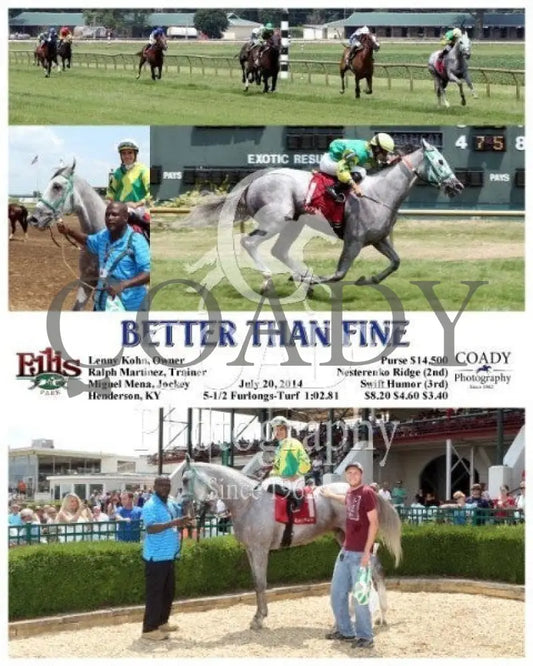 Better Than Fine - 072014 Race 03 Elp Ellis Park