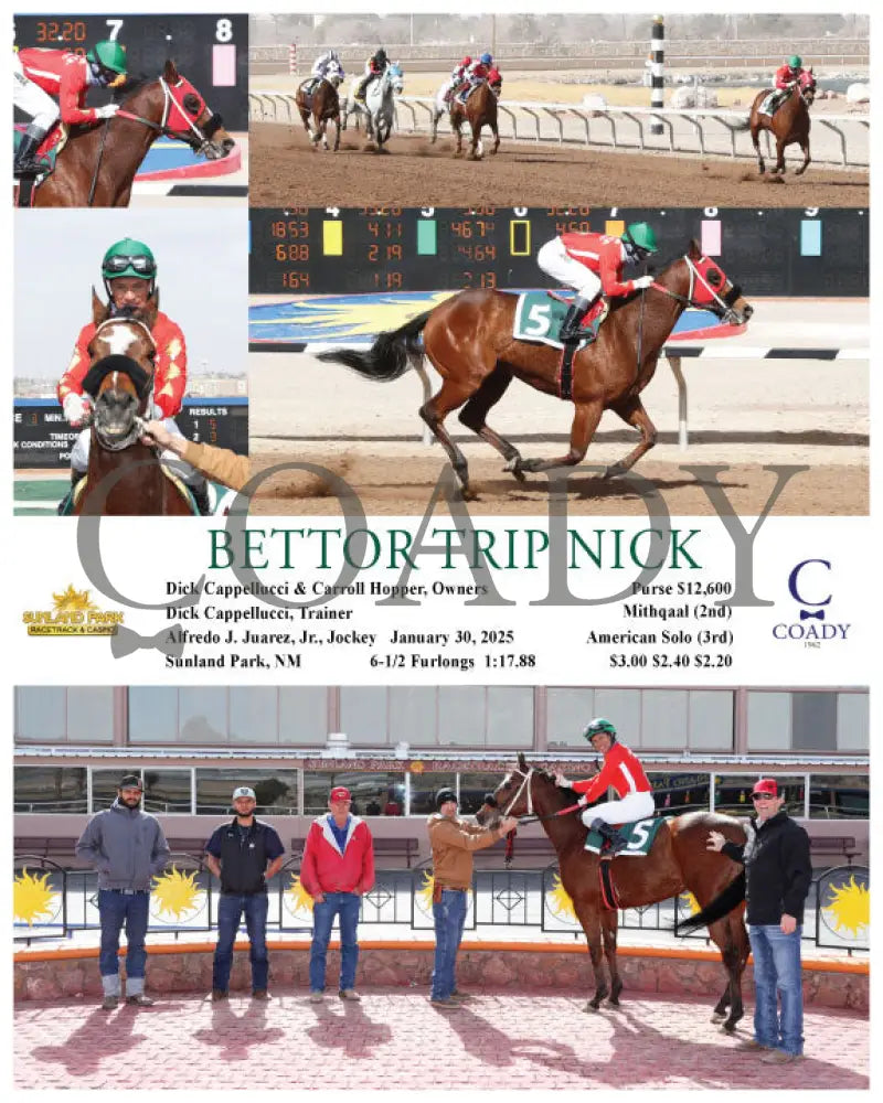 Bettor Trip Nick - 01-30-25 R02 Sun Turfway Park