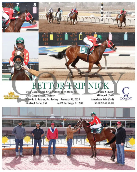 Bettor Trip Nick - 01-30-25 R02 Sun Turfway Park