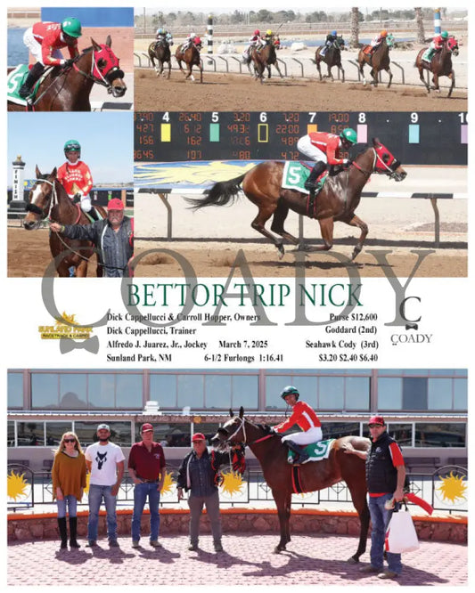 BETTOR TRIP NICK - 03-07-25 - R01 - SUN Sunland Park
