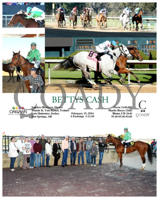 Bettys Cash - 02-19-24 R07 Op Oaklawn Park