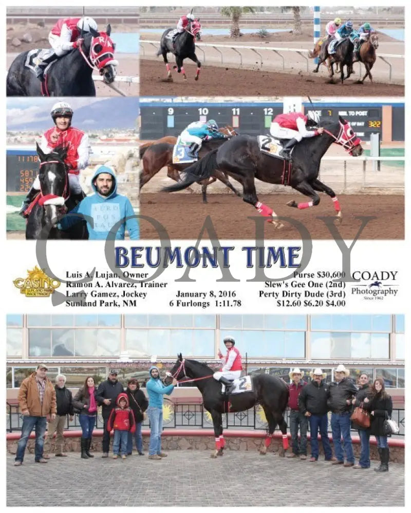Beumont Time - 010816 Race 07 Sun Sunland Park