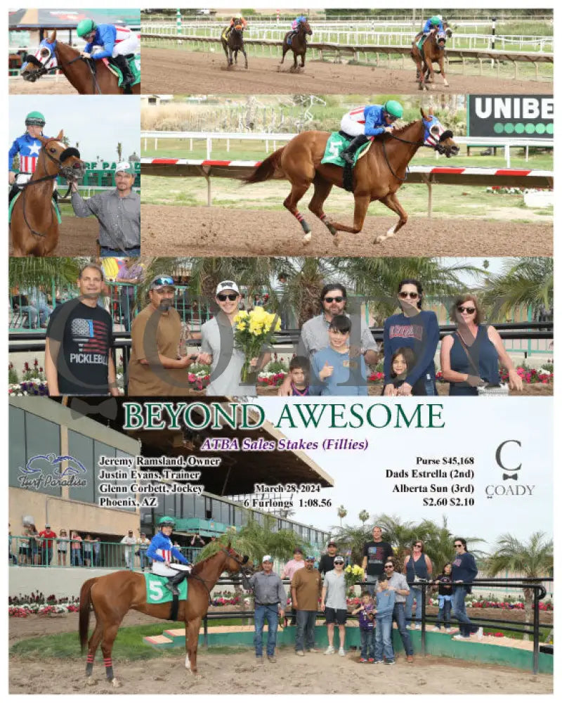Beyond Awesome - Atba Sales Stakes (Fillies) 03 - 28 - 24 R06 Tup Turf Paradise