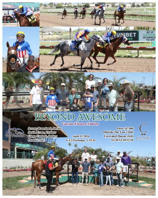 Beyond Awesome - Cactus Flower Stakes 04 - 15 - 24 R03 Tup Turf Paradise
