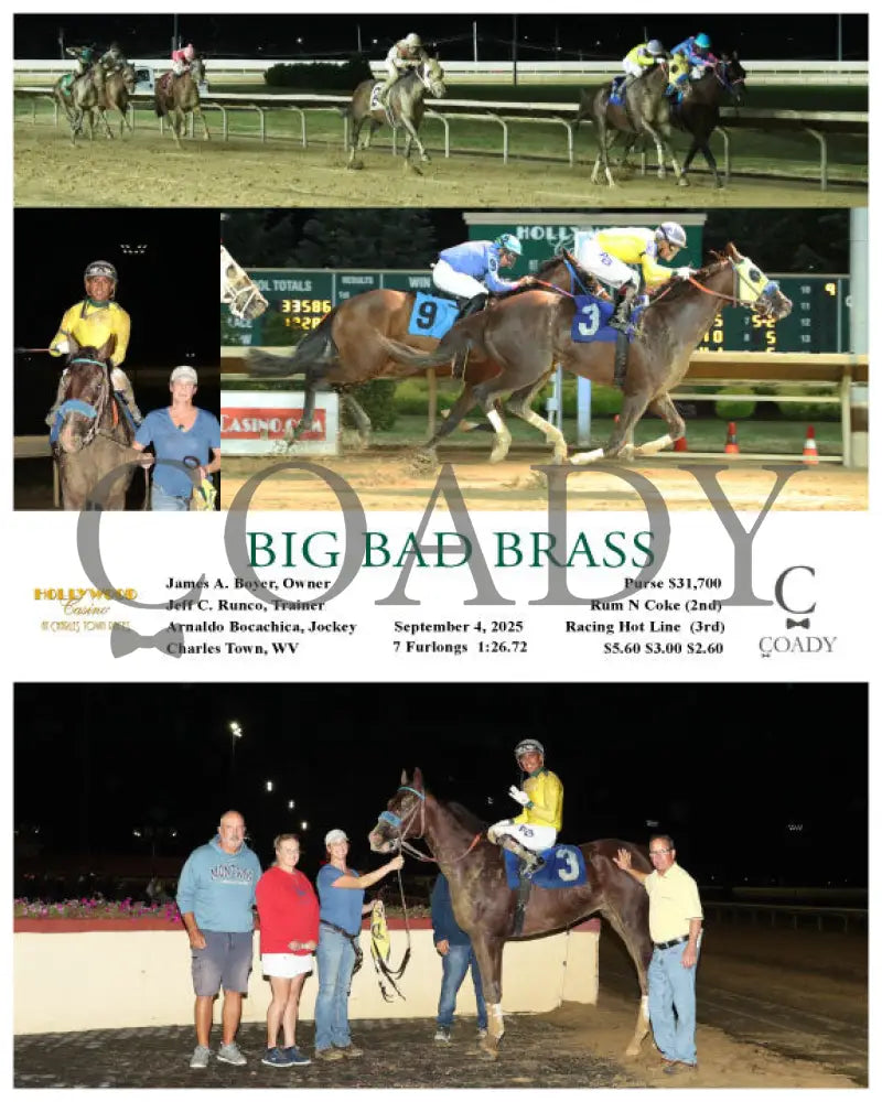BIG BAD BRASS - 09-04-25 - R07 - CT Hollywood Casino at Charles Town Races