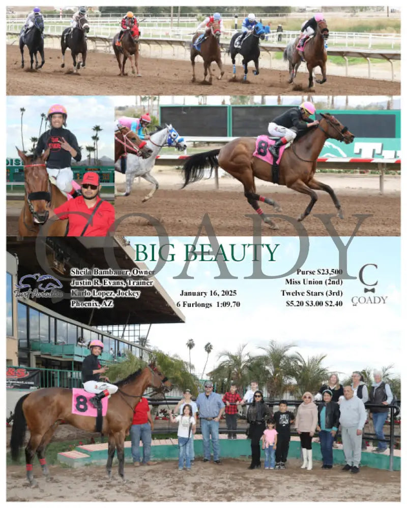 Big Beauty - 01-16-25 R08 Tup Turf Paradise