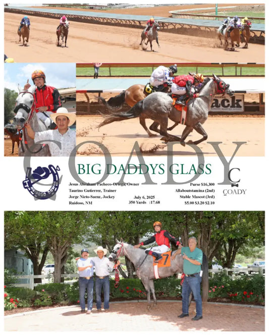 BIG DADDYS GLASS - 07-06-25 - R03 - RUI Ruidoso Downs