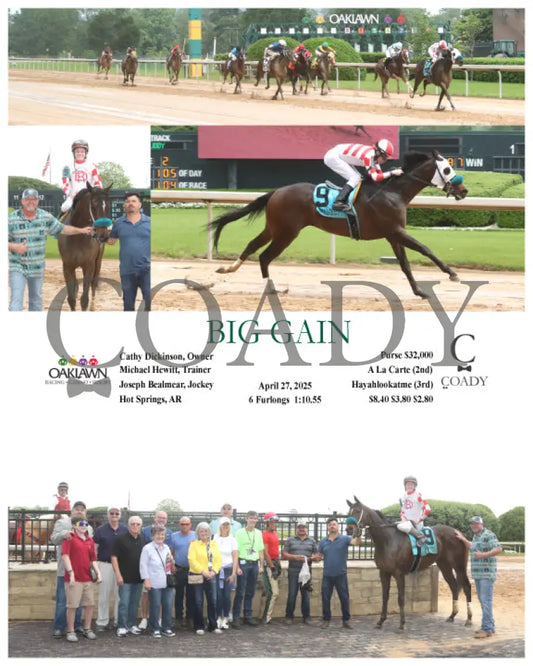 BIG GAIN - 04-27-25 - R02 - OP Oaklawn Park