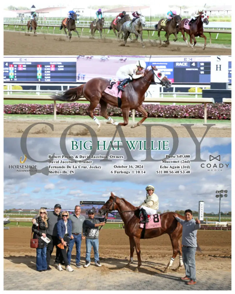 Big Hat Willie - 10-16-24 R04 Ind Indiana Grand
