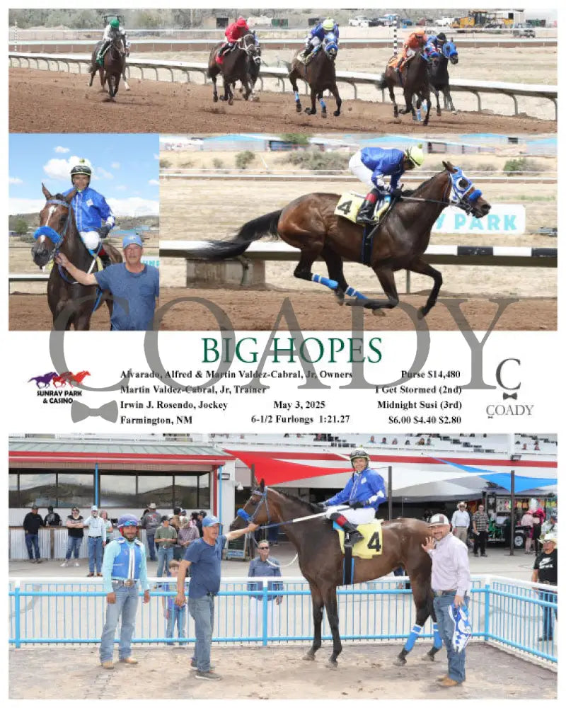 BIG HOPES - 05-03-25 - R03 - SRP SunRay Park