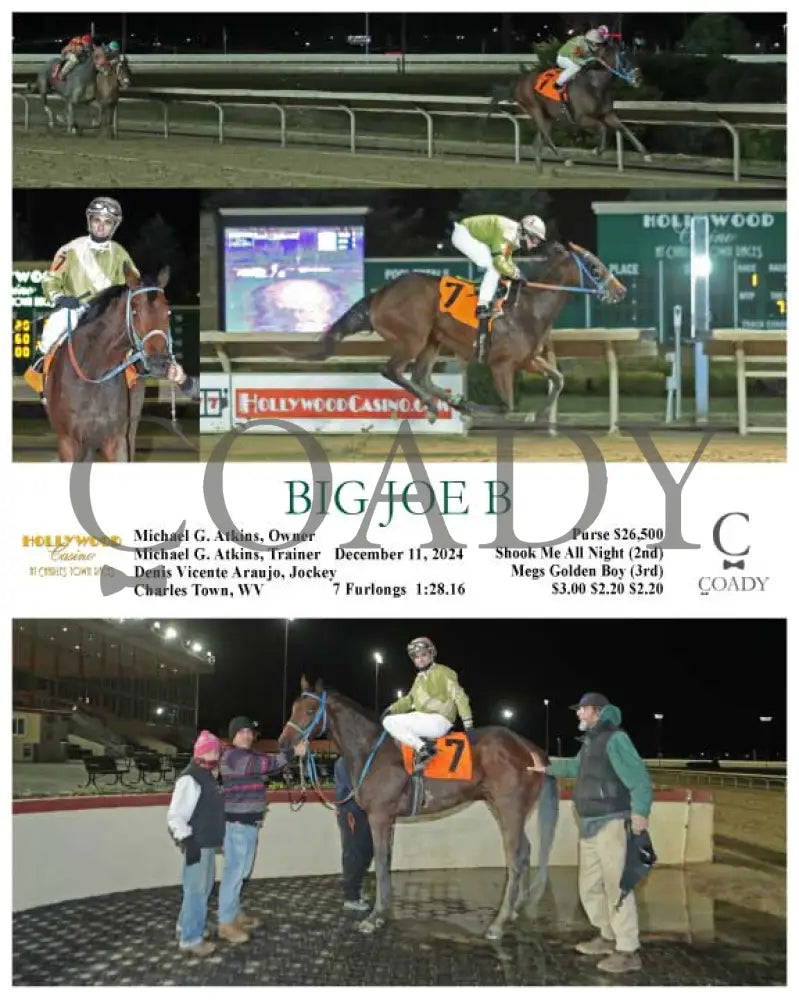 Big Joe B - 12-11-24 R01 Ct Hollywood Casino At Charles Town Races
