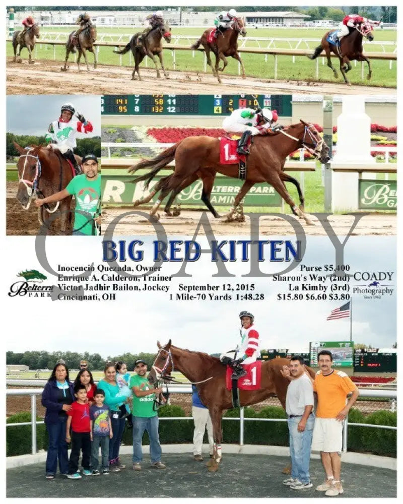 Big Red Kitten - 091215 Race 03 Btp Belterra Park
