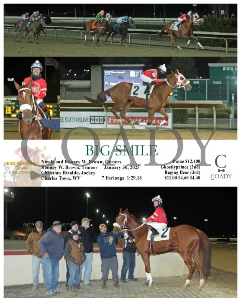 Big Smile - 01-30-25 R08 Ct Hollywood Casino At Charles Town Races