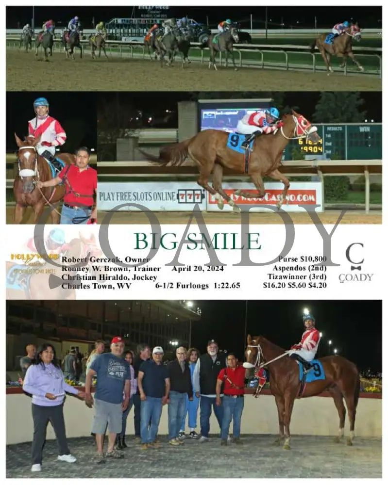 Big Smile - 04-20-24 R03 Ct Hollywood Casino At Charles Town Races