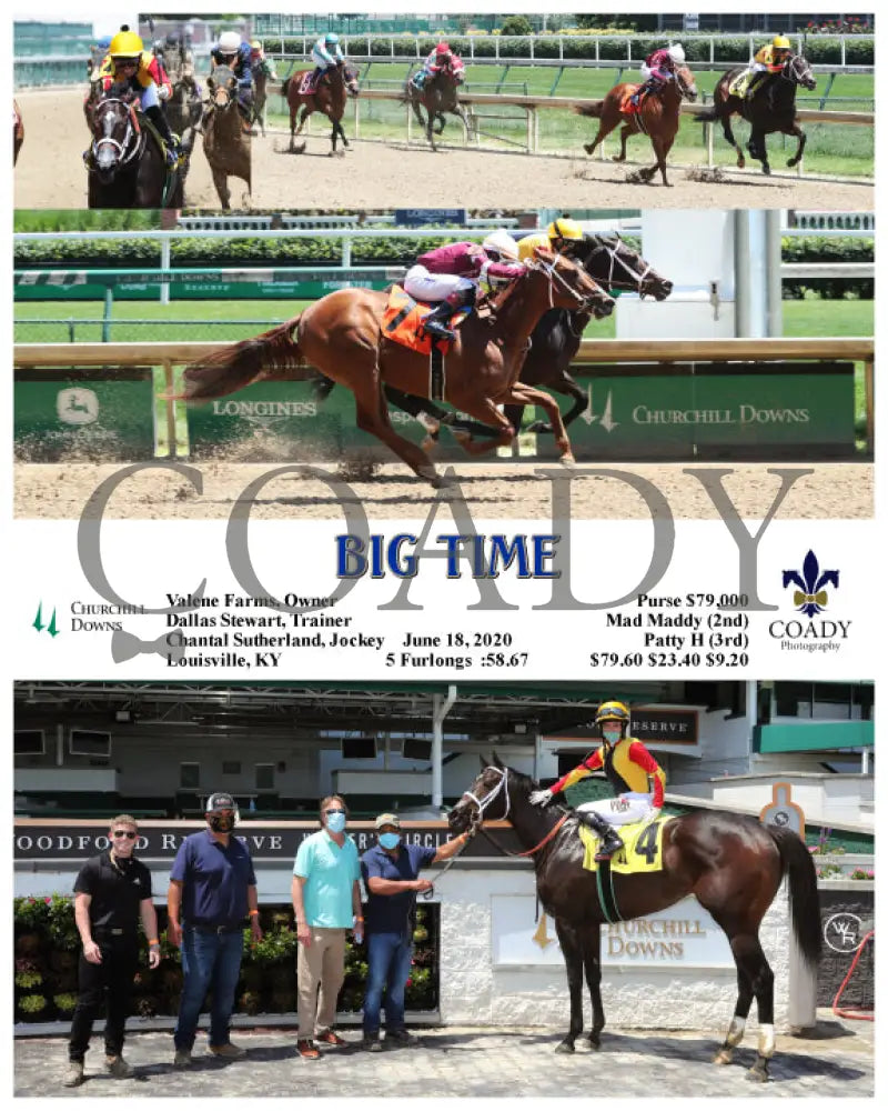 Big Time - 06-18-20 R04 Cd Churchill Downs