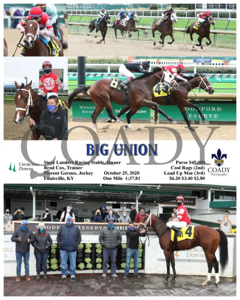 Big Union - 10-25-20 R01 Cd Churchill Downs