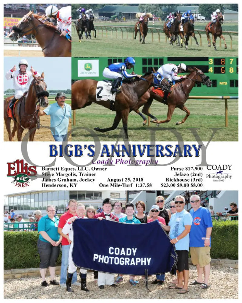 Bigb’s Anniversary - 082518 Race 04 Elp Group Ellis Park