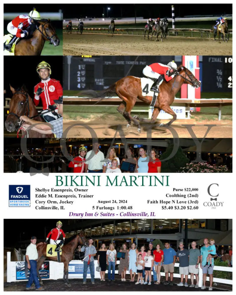 Bikini Martini - 08-24-24 R03 Fan Fanduel Sportsbook Horse Racing