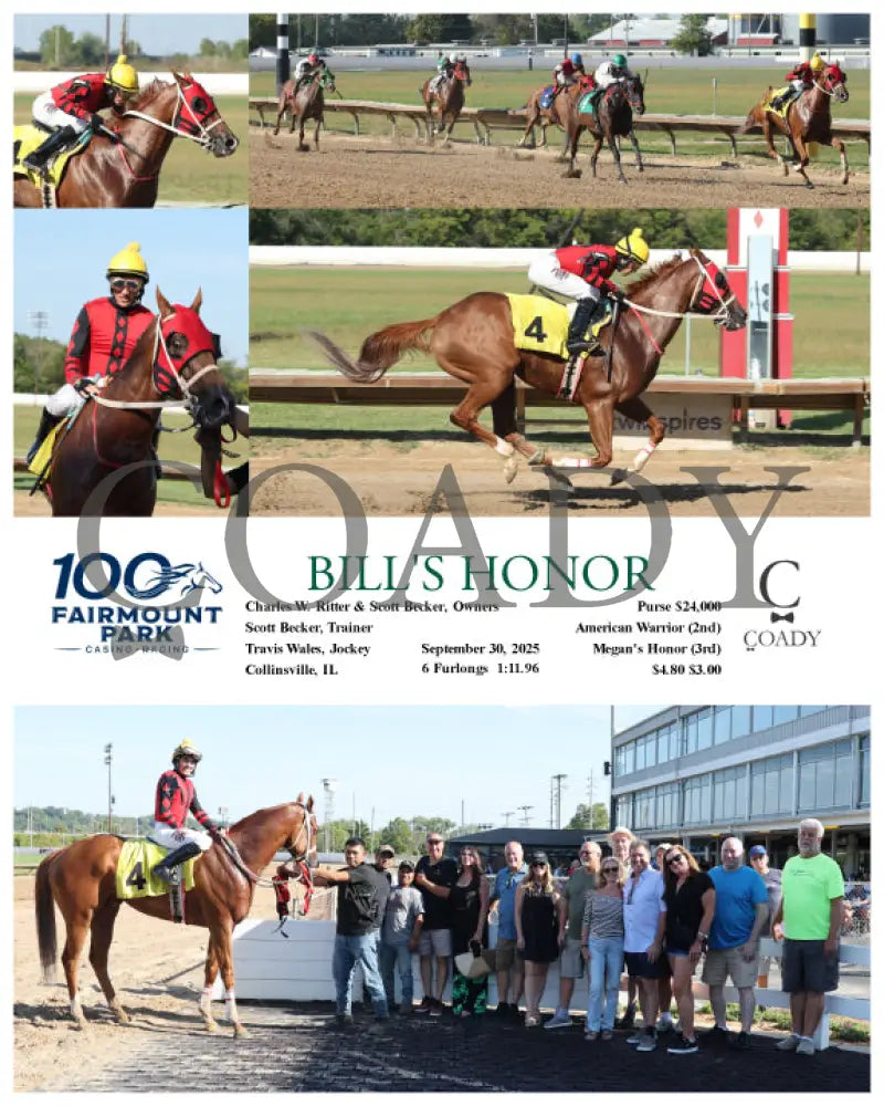 BILL’S HONOR - 09-30-25 - R04 - FP Fanduel Sportsbook Horse Racing