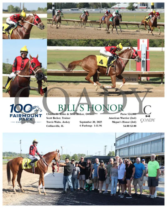 BILL’S HONOR - 09-30-25 - R04 - FP Fanduel Sportsbook Horse Racing