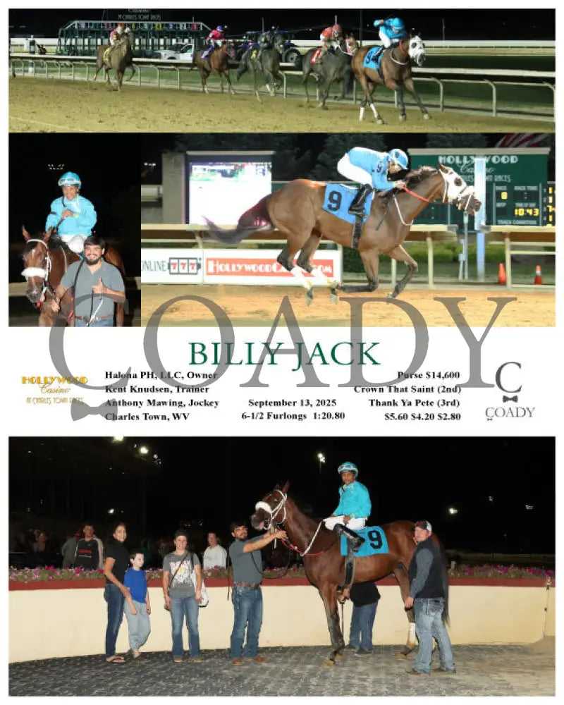 BILLY JACK - 09-13-25 - R08 - CT Hollywood Casino at Charles Town Races
