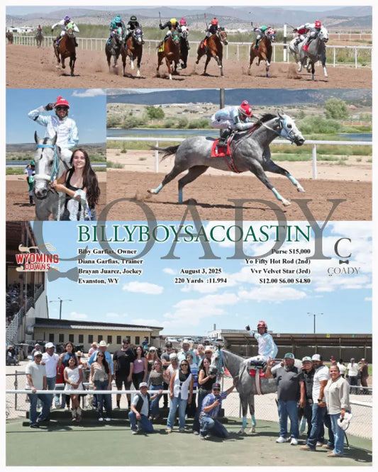 BILLYBOYSACOASTIN - 08-03-25 - R03 - WYO Wyoming Downs