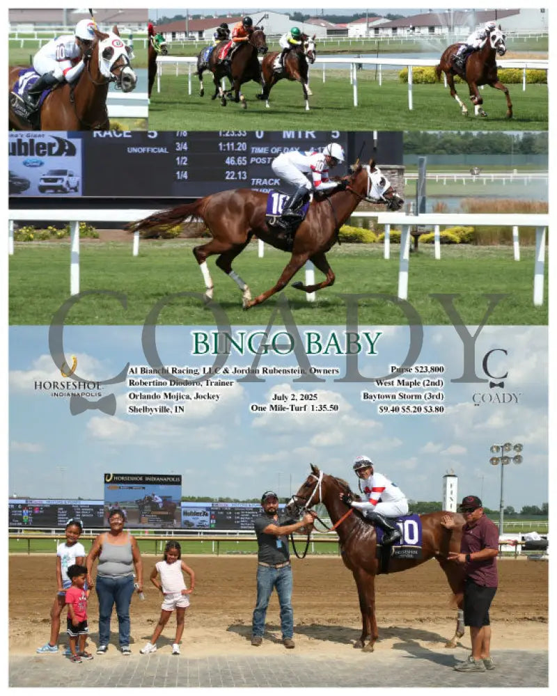 BINGO BABY - 07-02-25 - R05 - IND Indiana Grand