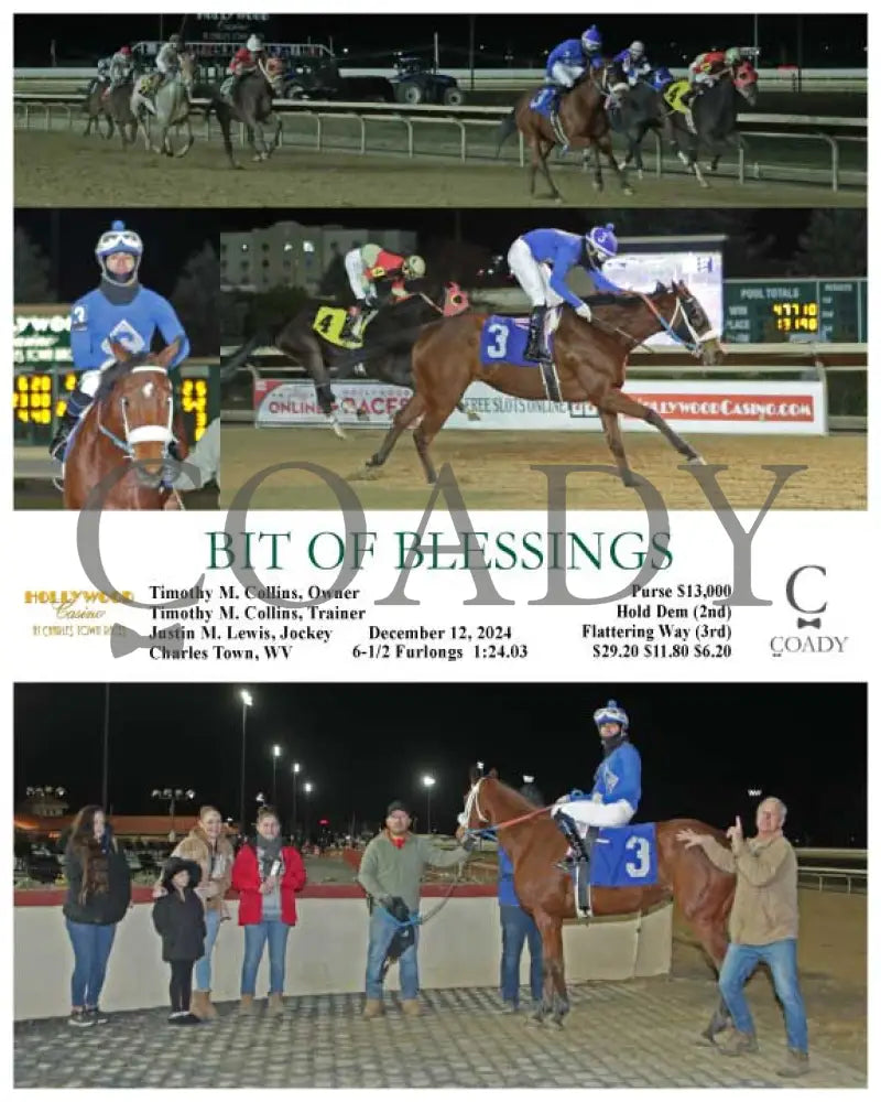 Bit Of Blessings - 12-12-24 R01 Ct Hollywood Casino At Charles Town Races