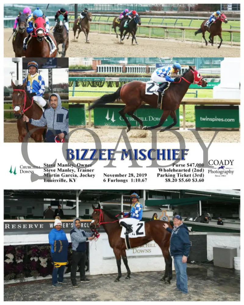Bizzee Mischief - 11-28-19 R01 Cd Churchill Downs