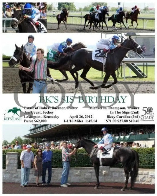Bk’s Sis’ Birthday - 042612 Race 07 Keeneland